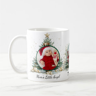 Mug Petit Ange de Maman 3 Photo avec Ornements Arbres