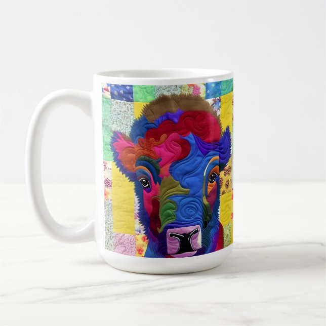 Mug Petit Bison Bison Quilt Comme Design (Gauche)