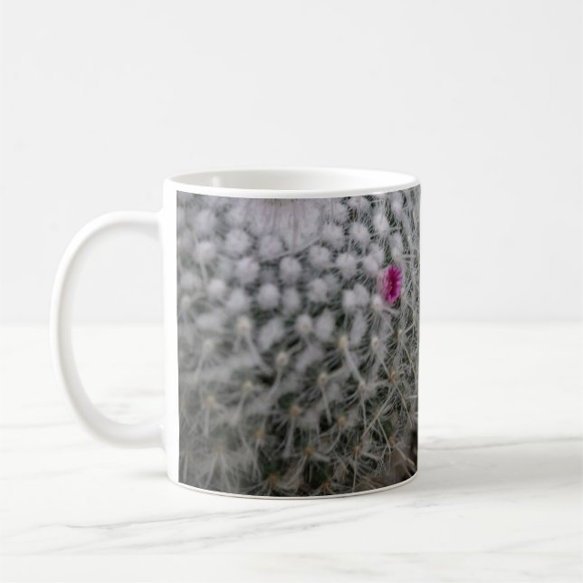 Mug Petit cactus à fleurs roses (Gauche)