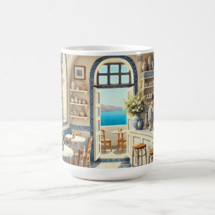 Mug Petit café à Santorin
