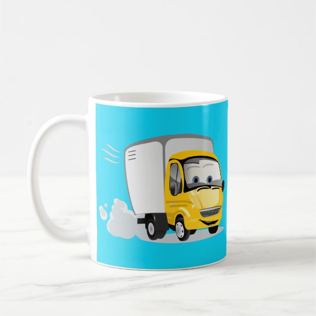 Mug Petit Camion Cartoon Jaune pour enfants ! (Gauche)