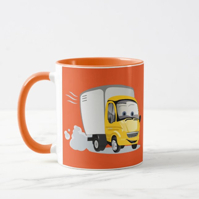 Mug Petit Camion Cartoon Jaune pour enfants ! (Gauche)