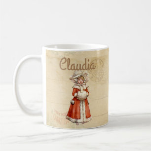 Mug Petit Caroleur victorien Noël personnalisé