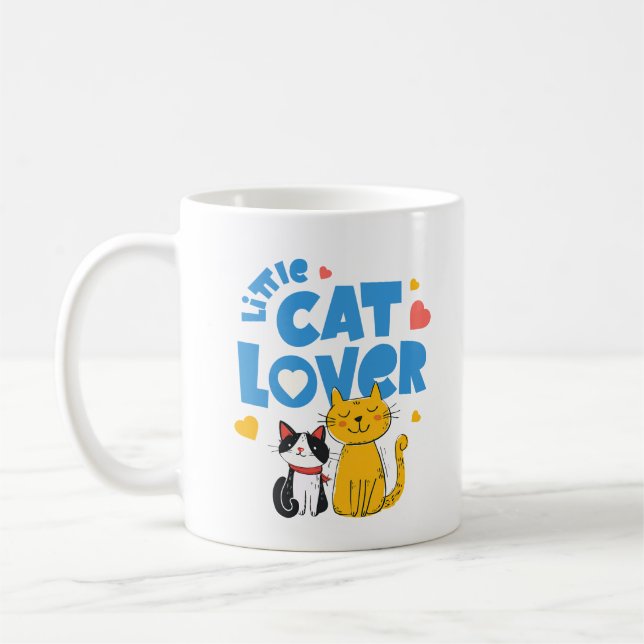 Mug Petit Chat Amoureux Adorable (Gauche)
