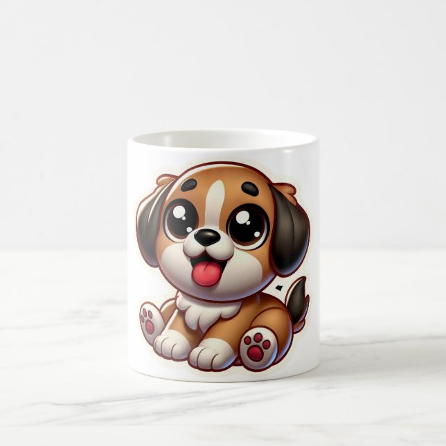 Mug Petit Chiot adorable Brown (Centre)