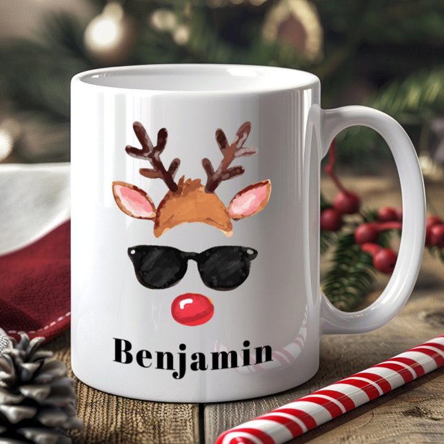 Mug Petit daim personnalisé Noël (Créateur téléchargé)