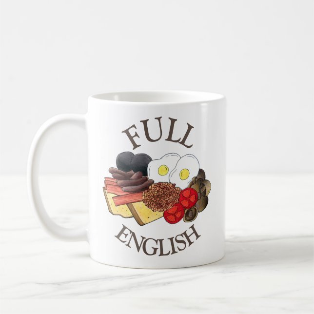 Mug Petit déjeuner anglais complet Royaume-Uni Cuisine (Gauche)