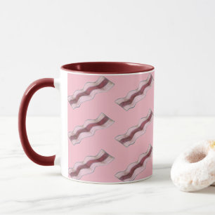 Mug Petit-déjeuner Bacon Sizzling Nourriture Frite Via