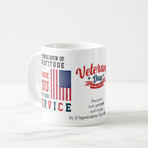 Mug Petit déjeuner de gratitude pour la fête des vétér