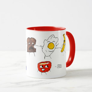 Mug Petit déjeuner, lard et tous impressionnants