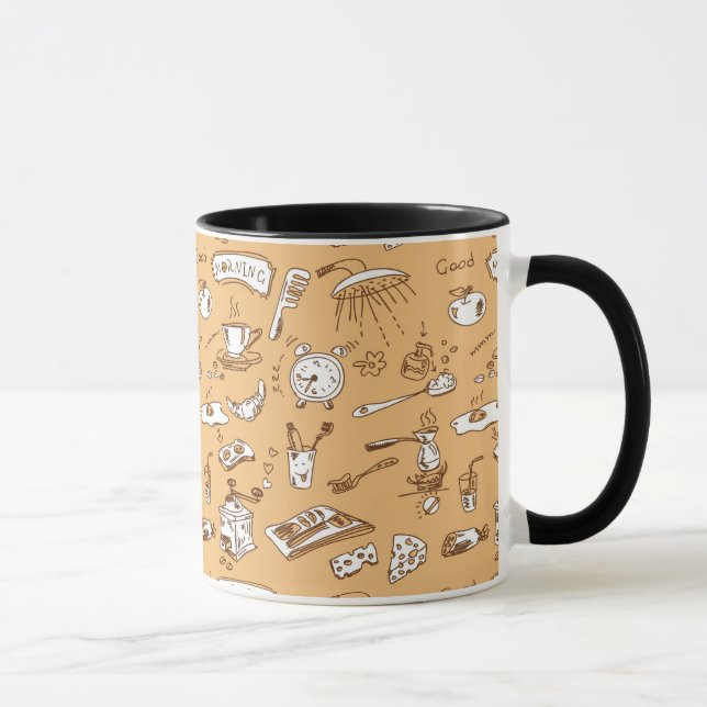 Mug Petit-déjeuner Motif 2 (Droite)