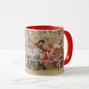 Mug Petit-déjeuner sous le big Birch par Carl Larsson