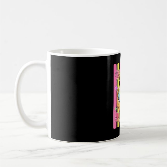 Mug Petit doudou rayé arc-en-ciel tout doux (Gauche)