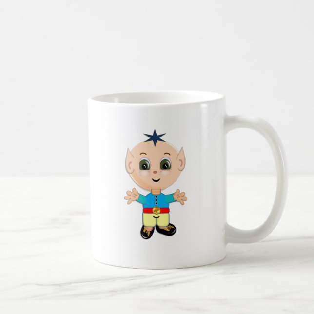 Mug Petit elfe magique mignon (Droite)