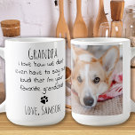 Mug Petit-enfant mignon Favori animal de compagnie pho<br><div class="desc">Surprenez le grand-père de chien ce Noël, fête des pères ou pour son anniversaire ou toute occasion avec cette super mignonne tasse de grand-père chien. "Grand-père... J'aime comment nous n'avons même pas à dire haut et fort que je suis votre petit-enfant préféré" Fait un cadeau parfait du petit-chien! Personnalisez avec...</div>
