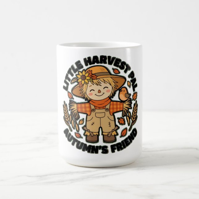 Mug Petit épouvantail ami de l'automne de la petite ré (Centre)