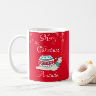 Mug Petit escargot de noël