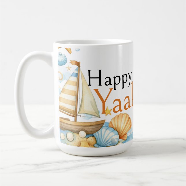 Mug Petit explorateur côtier 4e anniversaire pour garç (Gauche)