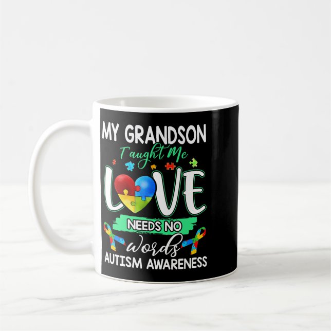 Mug Petit-fils m'a appris que l'amour a besoin de mots (Gauche)