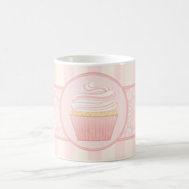 Mug Petit gâteau élégant rose doux (Centre)