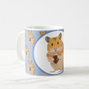 Mug Petit hamster mignon tenant un oeuf de Pâques