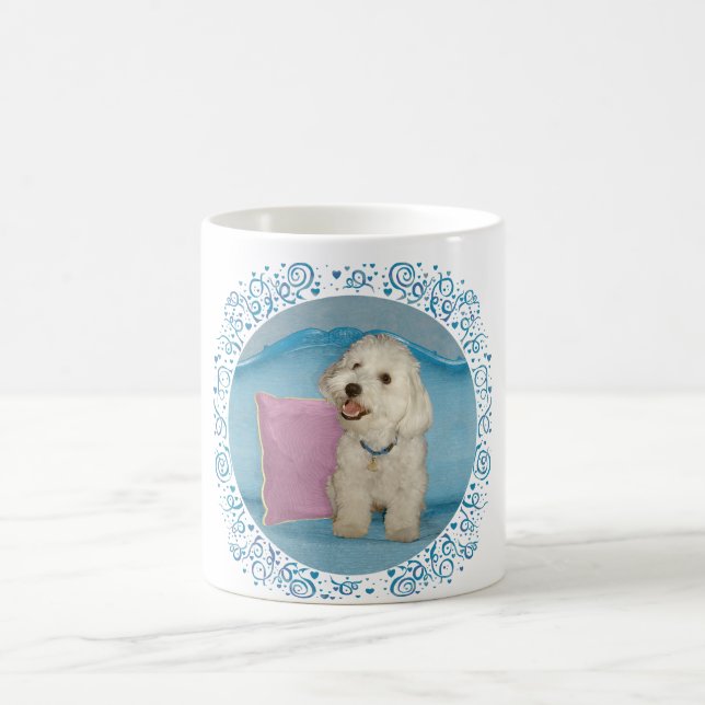 Mug Petit Havanais sur Canapé Turquoise (Centre)