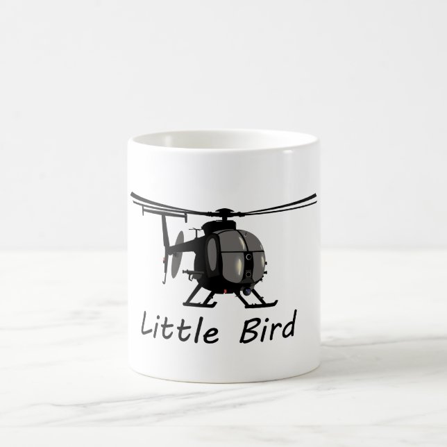 Mug Petit hélicoptère de l'oiseau MH-6 (Centre)