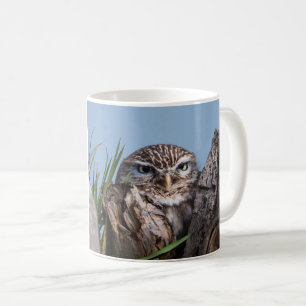 Mug Petit hibou perché sur le tronc d'arbre