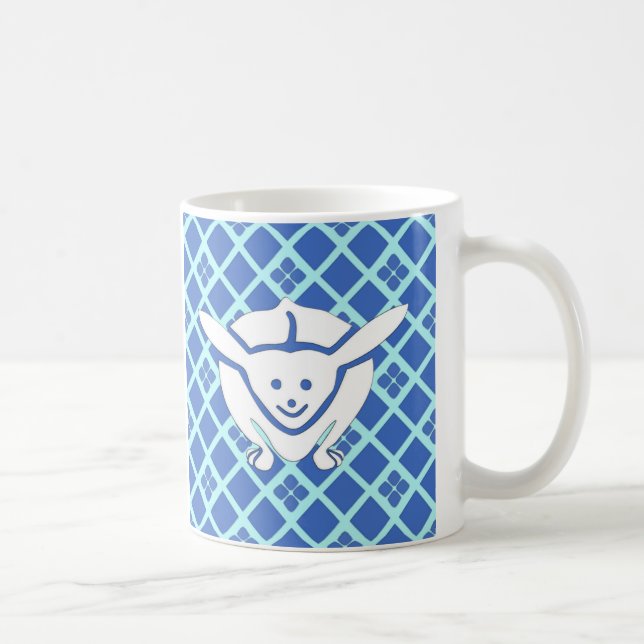 Mug Petit lapin japonais, bleu (Droite)