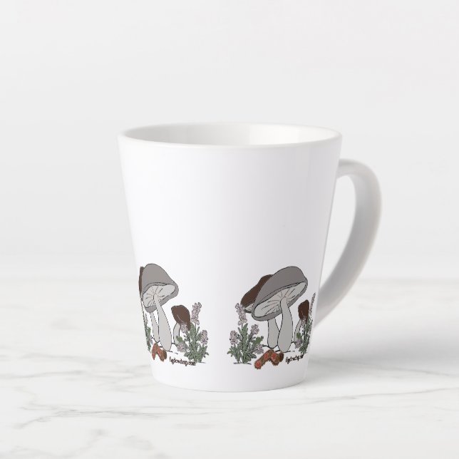 mug petit latte champignon chenille (Angle droit)