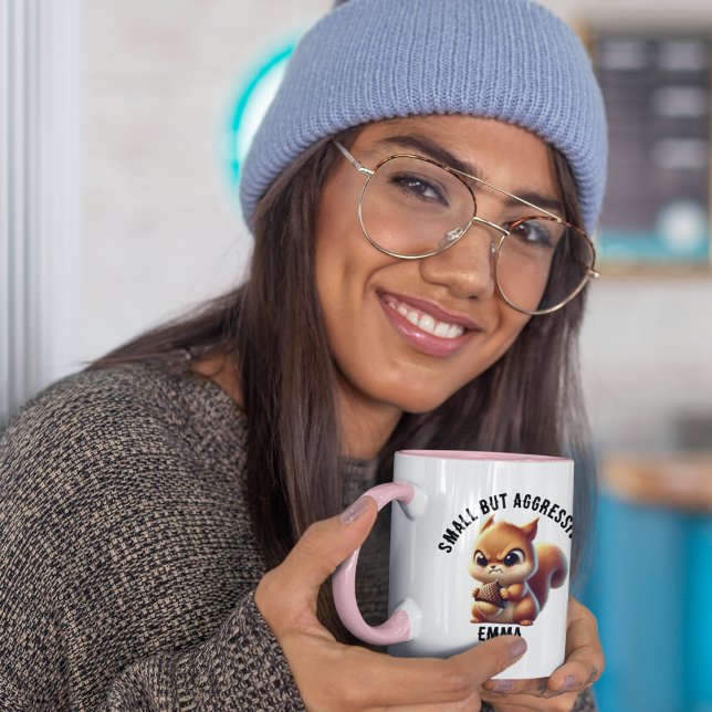 Mug Petit mais écureuil mignon et en colère, drôle (Créateur téléchargé)