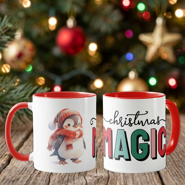 Mug Petit manchot magie de Noël (Créateur téléchargé)