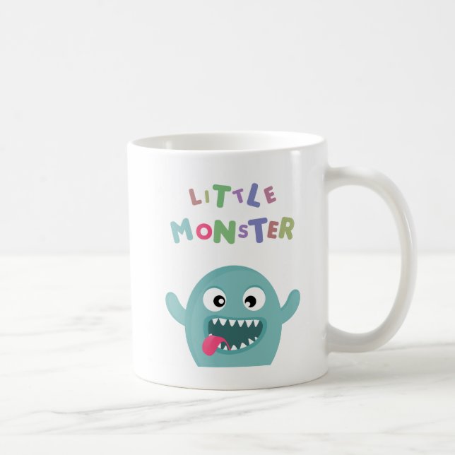 Mug Petit monstre drôle vert en bon état (Droite)