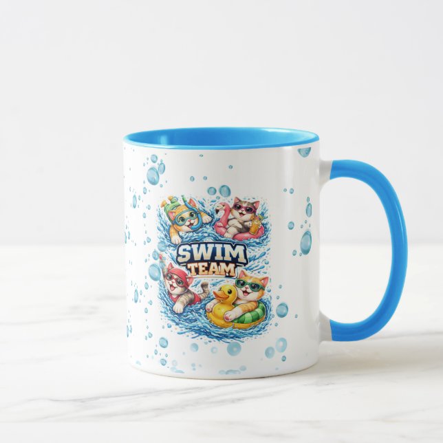 Mug Petit nageur champion Personnaliser la conception  (Droite)