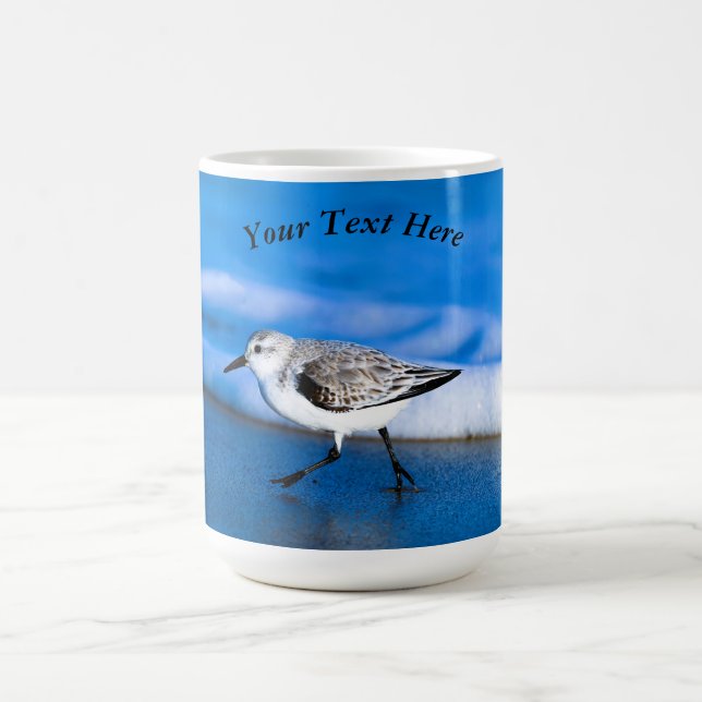 Mug Petit Oiseau De Sable Par Mer (Centre)