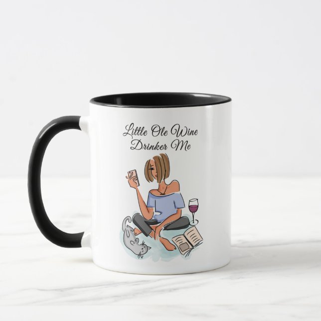 Mug Petit Ole Vin Boire Moi (Gauche)