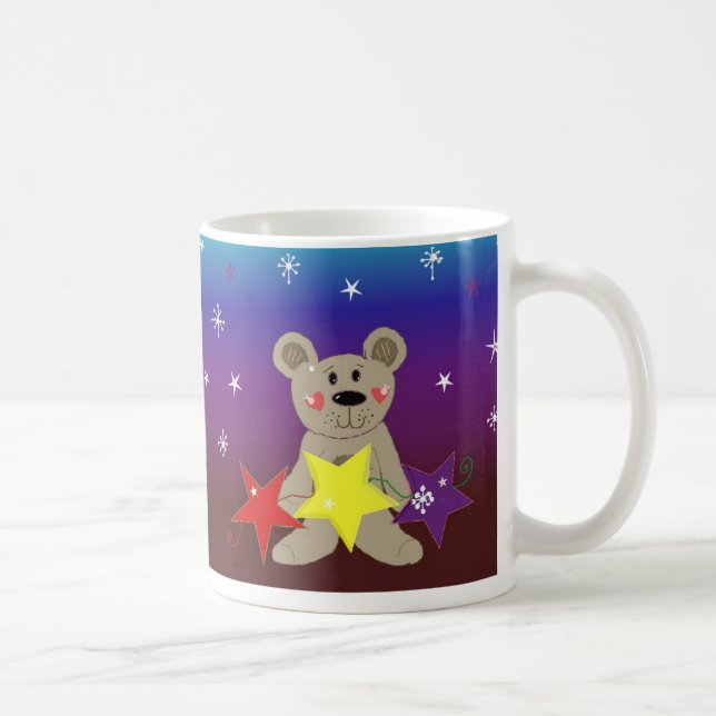 Mug Petit ours avec des étoiles (Droite)
