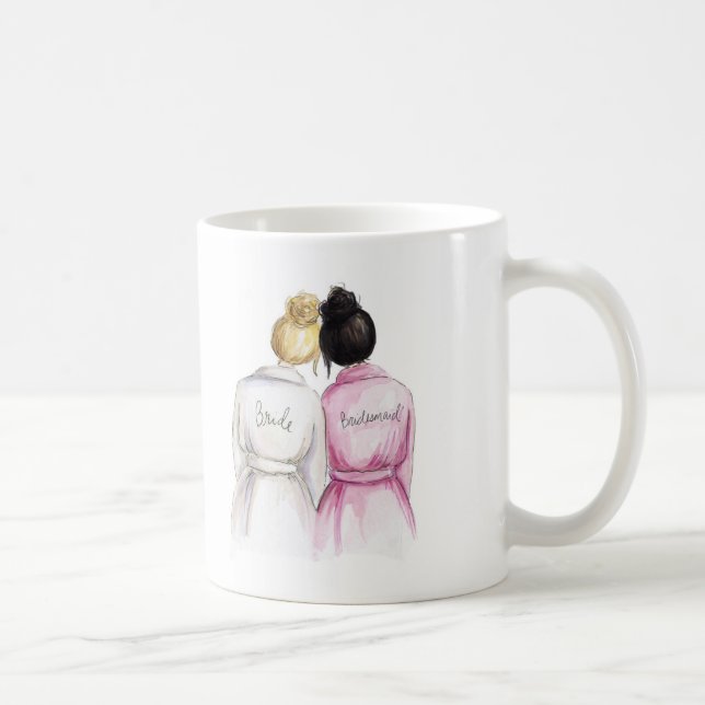 Mug Petit pain blond de Bk de jeune mariée de petit (Droite)