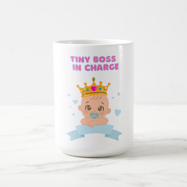 Mug Petit patron en charge - Bold Funny Toddler (Centre)