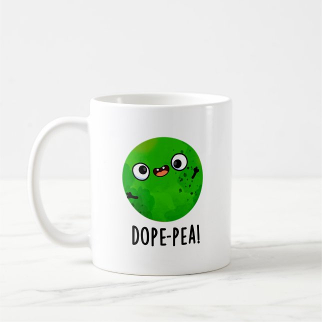 Mug Petit pois drôle jeu de mots sur le pois (Gauche)
