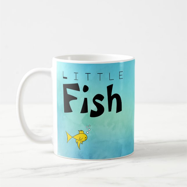 Mug Petit Poisson Gros Poisson Drôle (Gauche)