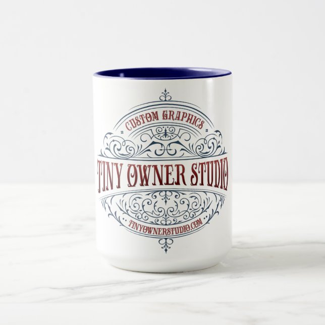 Mug Petit propriétaire Studio Fancy Logo Combo Mug, 15 (Centre)