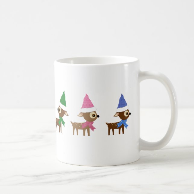 Mug Petit Renne de Noël Mignon (Droite)
