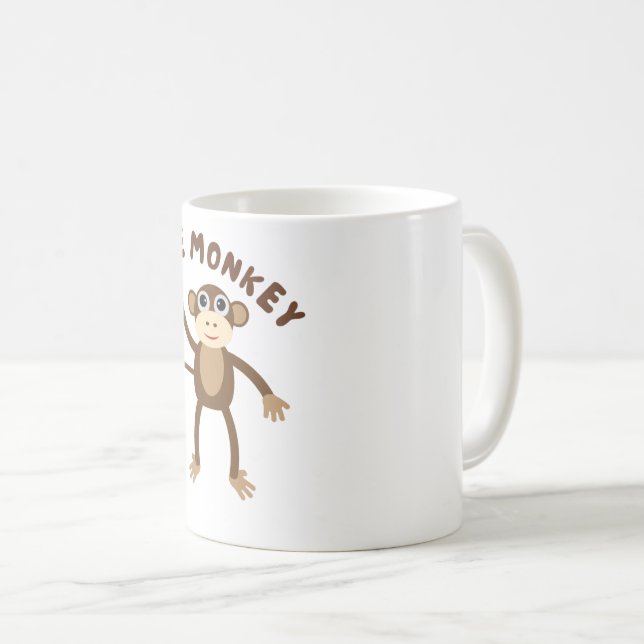 Mug petit singe mignon (Devant droit)