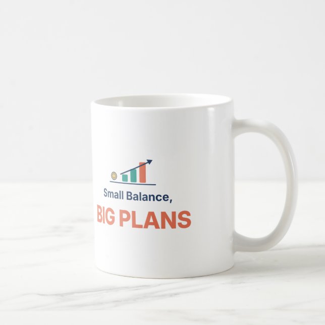 Mug Petit Solde Grands Projets Objectif Épargne Drôle  (Droite)