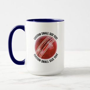 Mug Petit texte BLEU NAVY Combinaison 450g Cricket per