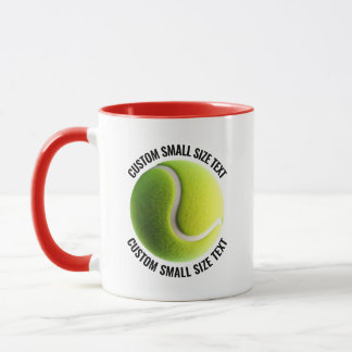 Mug Petit texte Combinaison ROUGE 330ml Tennis personn