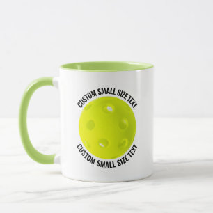Mug Petit texte LIME VERT Combo 11oz Pickleball person