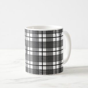 Mug Petit verre de Motif plaqué noir et blanc