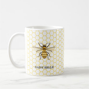 Mug Petite Abeille en Route Fête Prénatale Bébé Jaune
